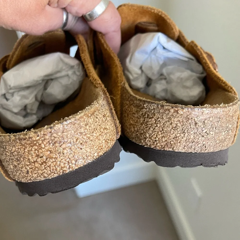 🔴SOLD🔴Birkenstock Boston Soft Footbed In Mink Regular Wide Size 40 US 9-9.5 - Picture 4 of 7